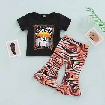 Комплект одежды для мамы и ребенка от 1 до 6 лет для маленьких девочек, футболка с короткими рукавами и буквенным принтом, штаны, детские костюмы d01